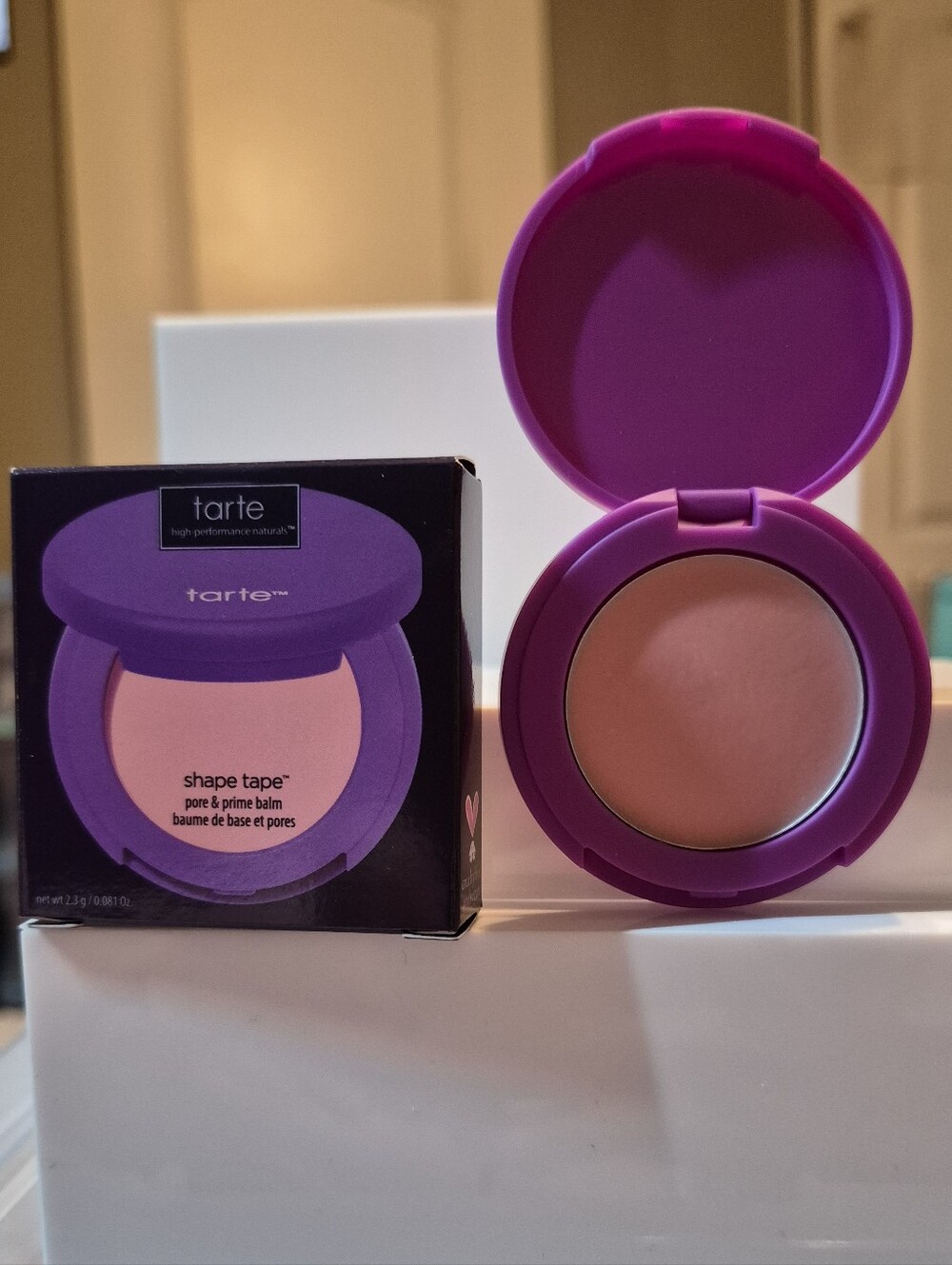 Tarte Shape Tape Pore & Prime Balm, .081oz (Travel Size), NIB